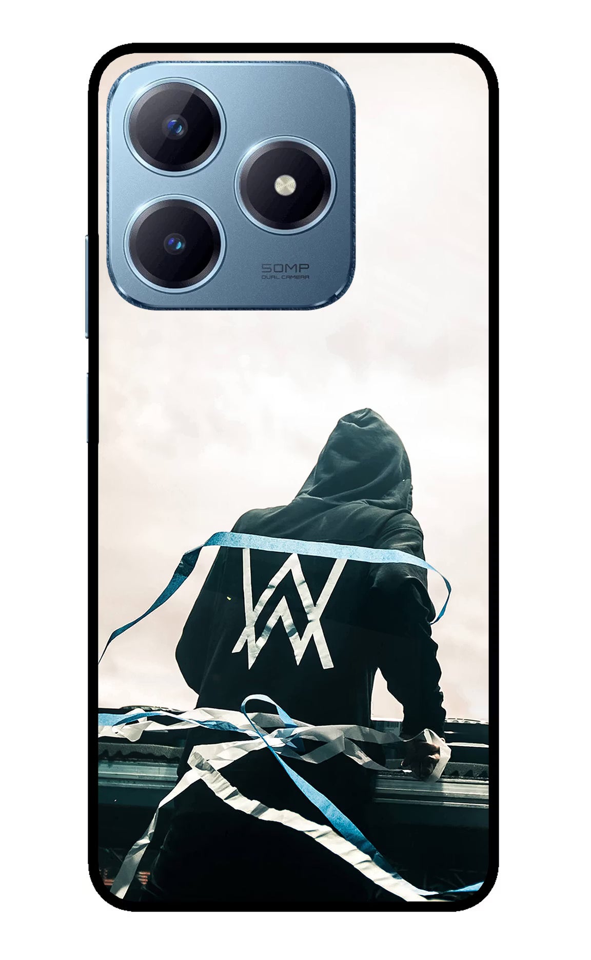 Alan Walker Realme Narzo N63 Glass Case Back Cover by Casekaro