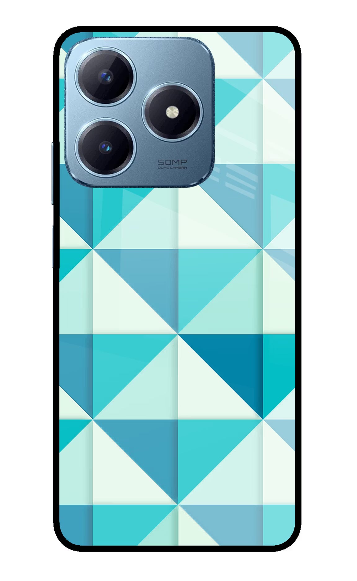 Abstract Realme Narzo N63 Glass Case Back Cover by Casekaro