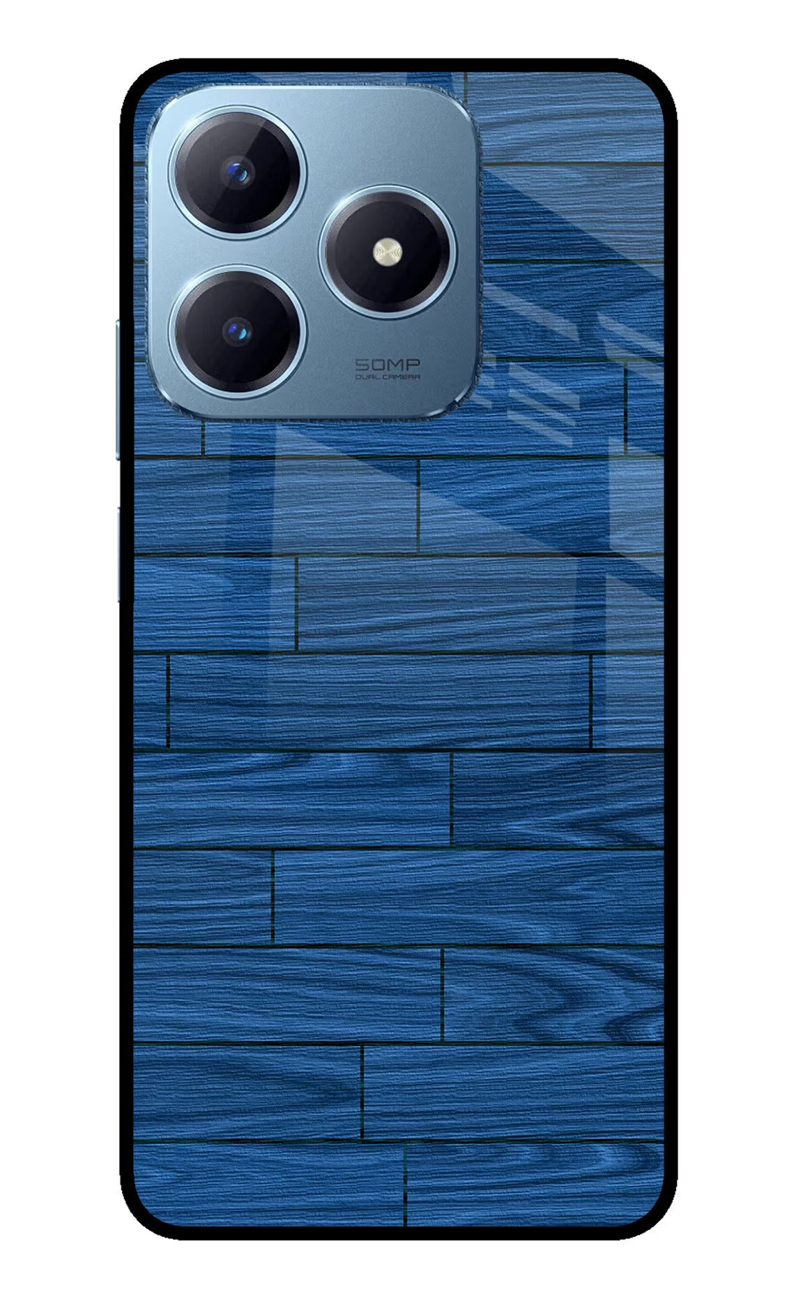 Wooden Texture Realme Narzo N63 Glass Case