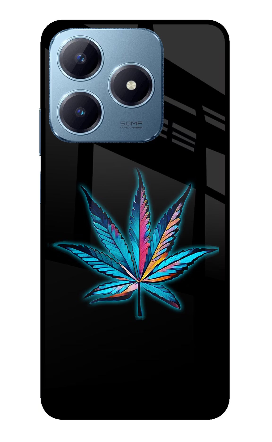 Weed Realme Narzo N63 Glass Case Back Cover by Casekaro