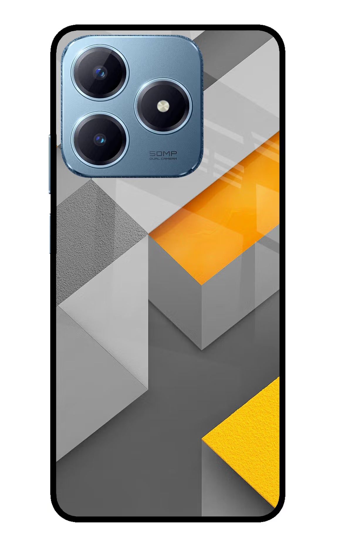 Abstract Realme Narzo N63 Glass Case Back Cover by Casekaro