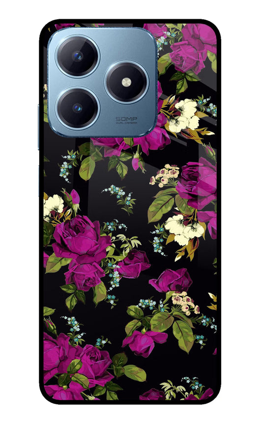 Flowers Realme Narzo N63 Glass Case