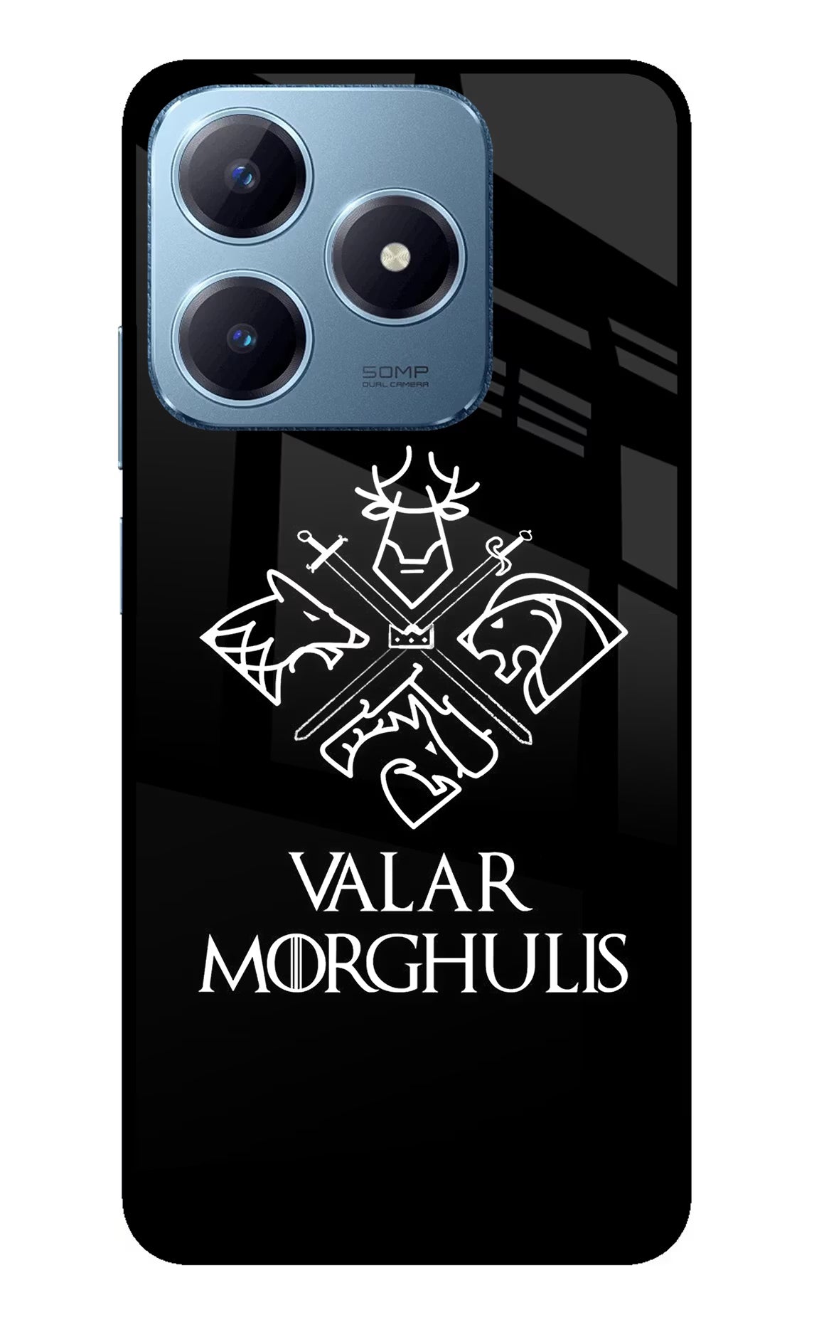 Valar Morghulis | Game Of Thrones Realme Narzo N63 Glass Case Back Cover by Casekaro