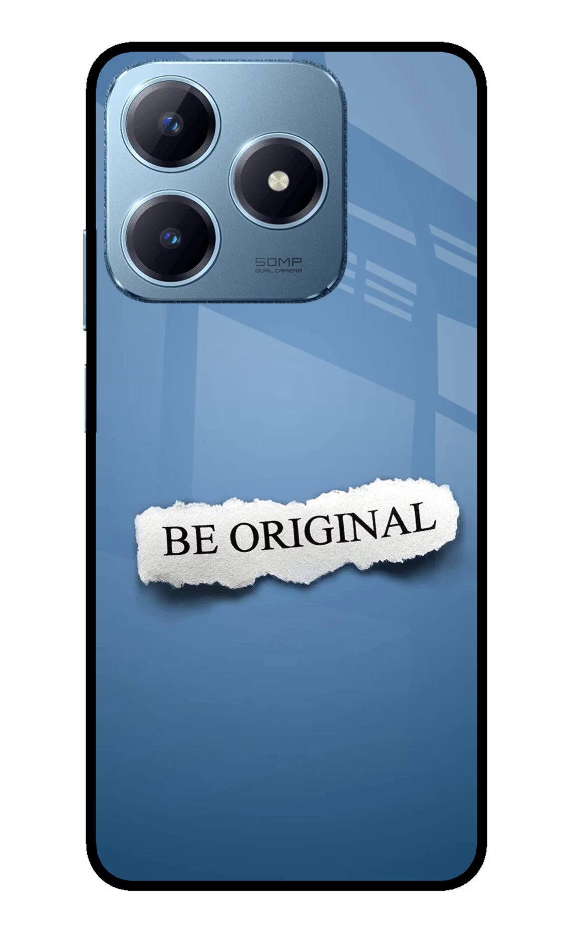 Be Original Realme Narzo N63 Glass Case Back Cover by Casekaro