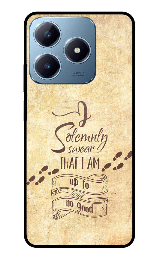 I Solemnly swear that i up to no good Realme Narzo N63 Glass Case