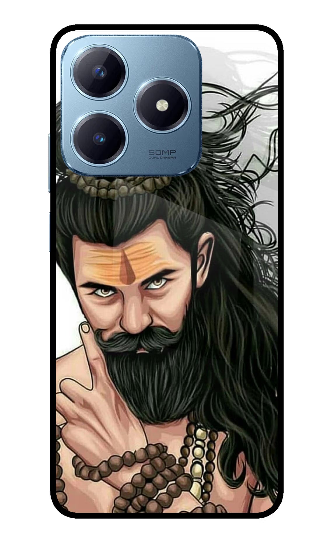 Mahadev Realme Narzo N63 Glass Case Back Cover by Casekaro