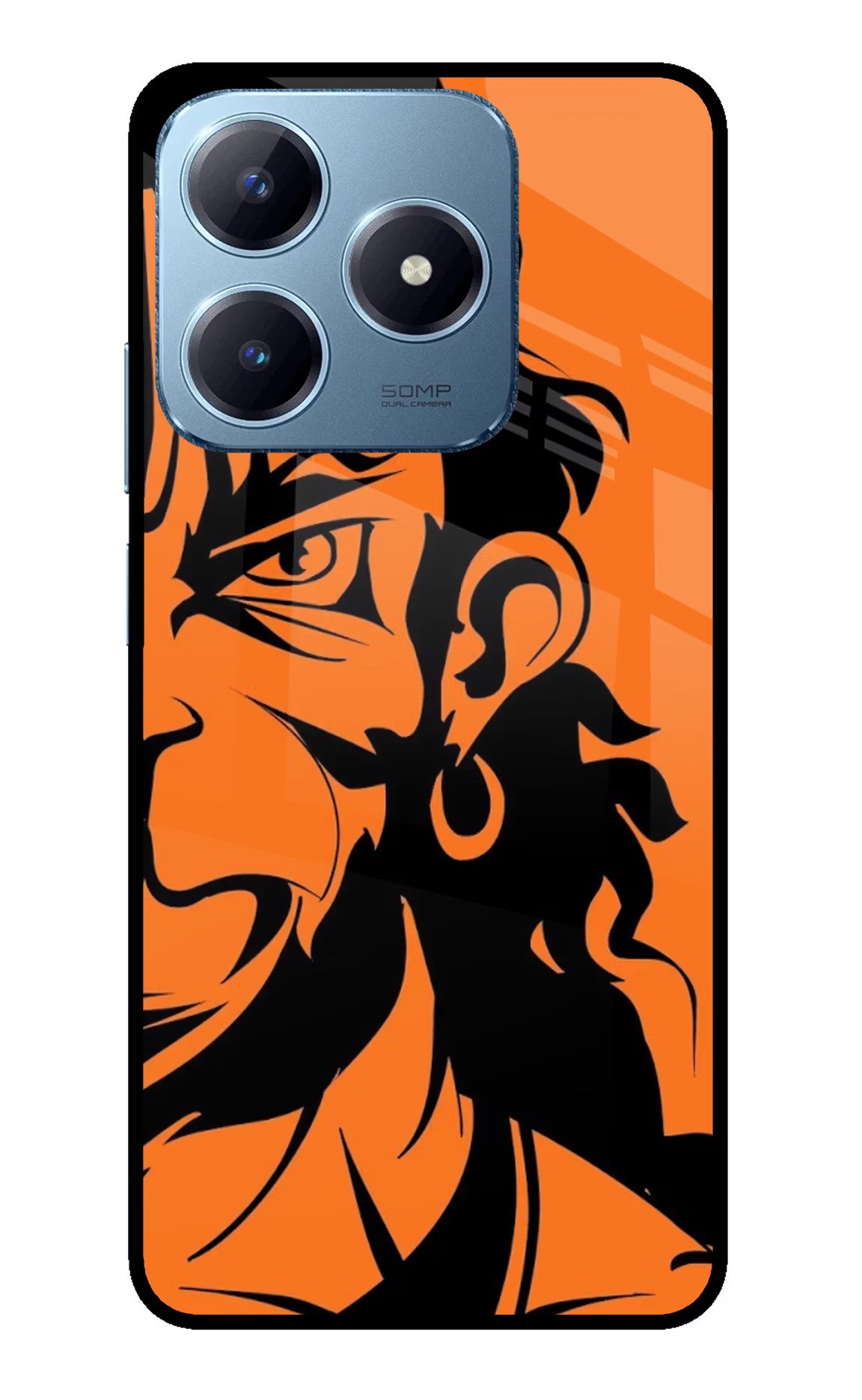 Hanuman Realme Narzo N63 Glass Case Back Cover by Casekaro