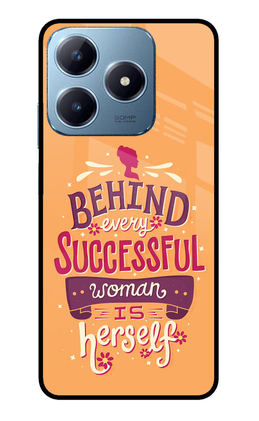 Behind Every Successful Woman There Is Herself Realme Narzo N63 Glass Case