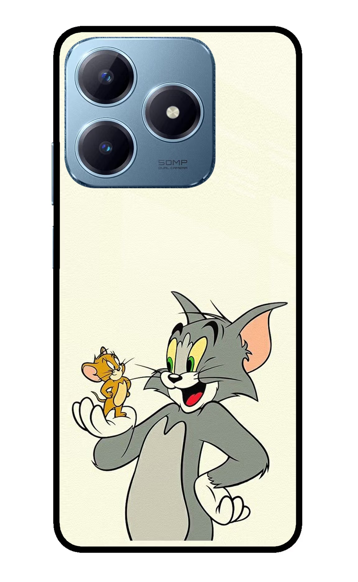 Tom & Jerry Realme Narzo N63 Glass Case Back Cover by Casekaro