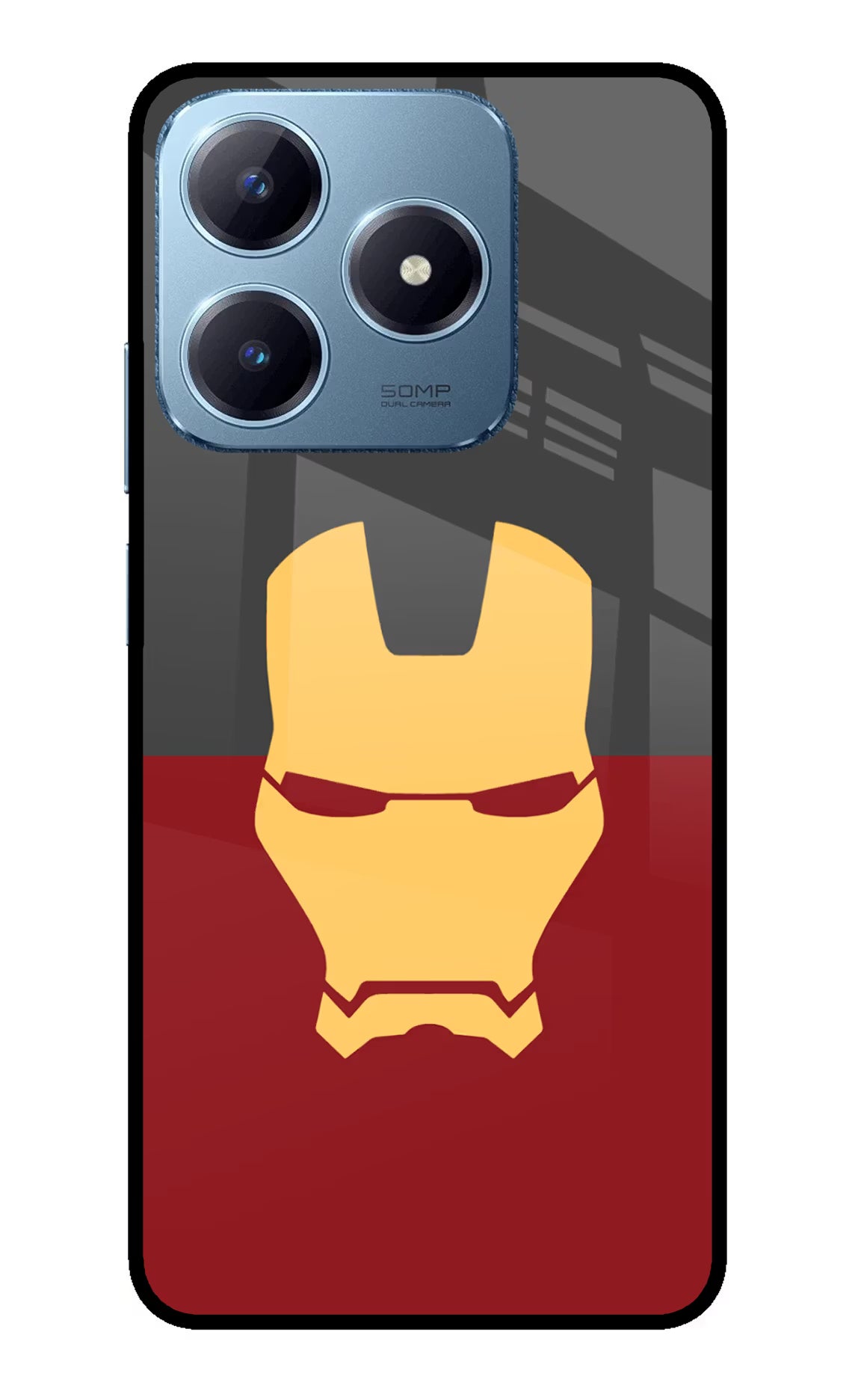 Ironman Realme Narzo N63 Glass Case Back Cover by Casekaro