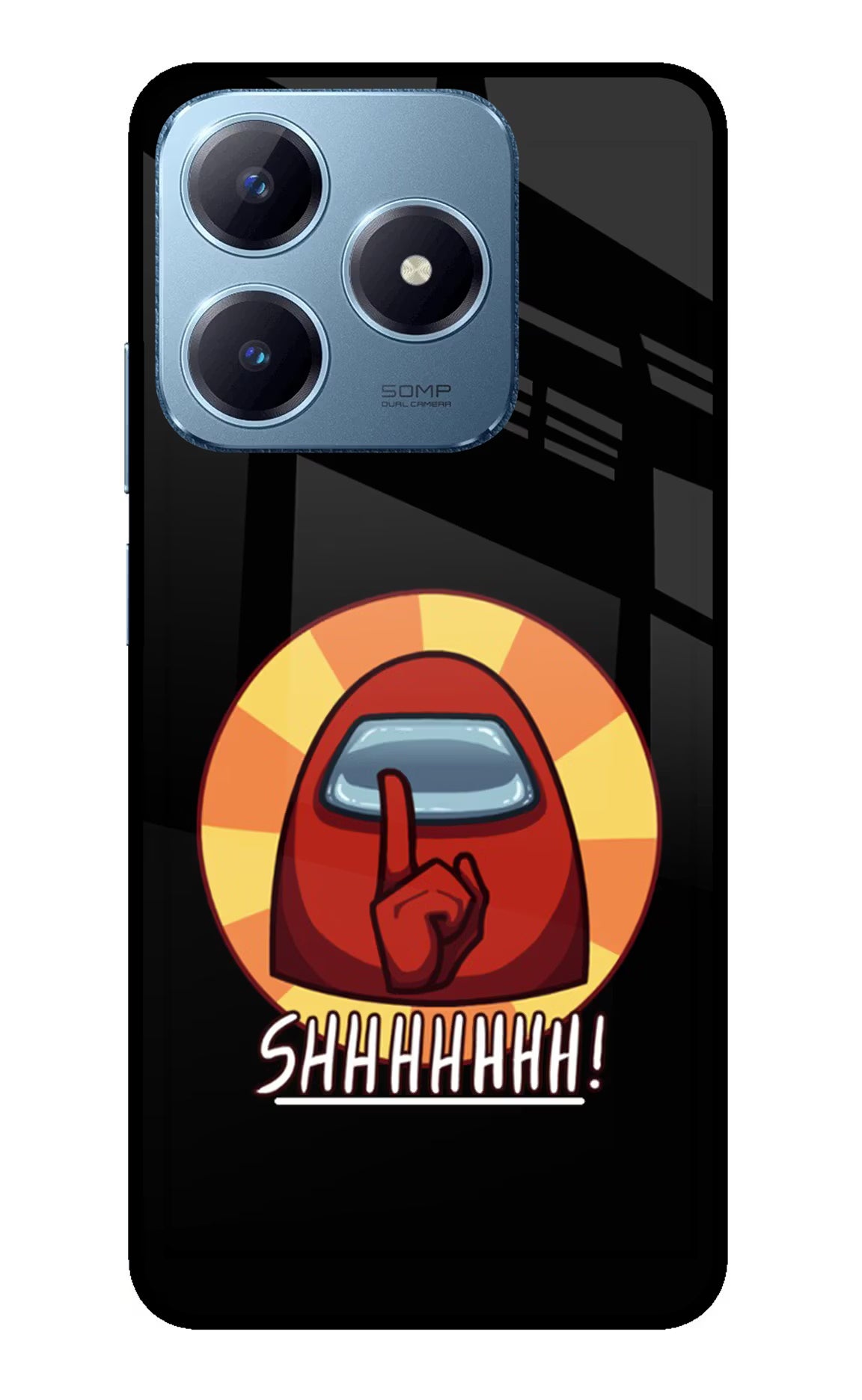 Among Us Shhh! Realme Narzo N63 Glass Case