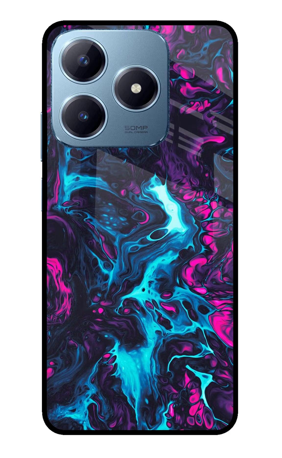 Abstract Realme Narzo N63 Glass Case Back Cover by Casekaro