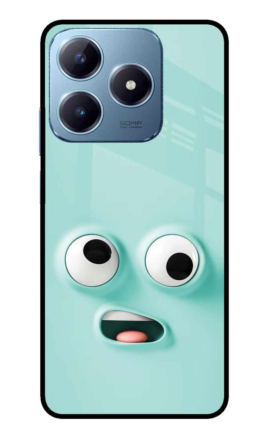 Funny Cartoon Realme Narzo N63 Back Cover, Glass case