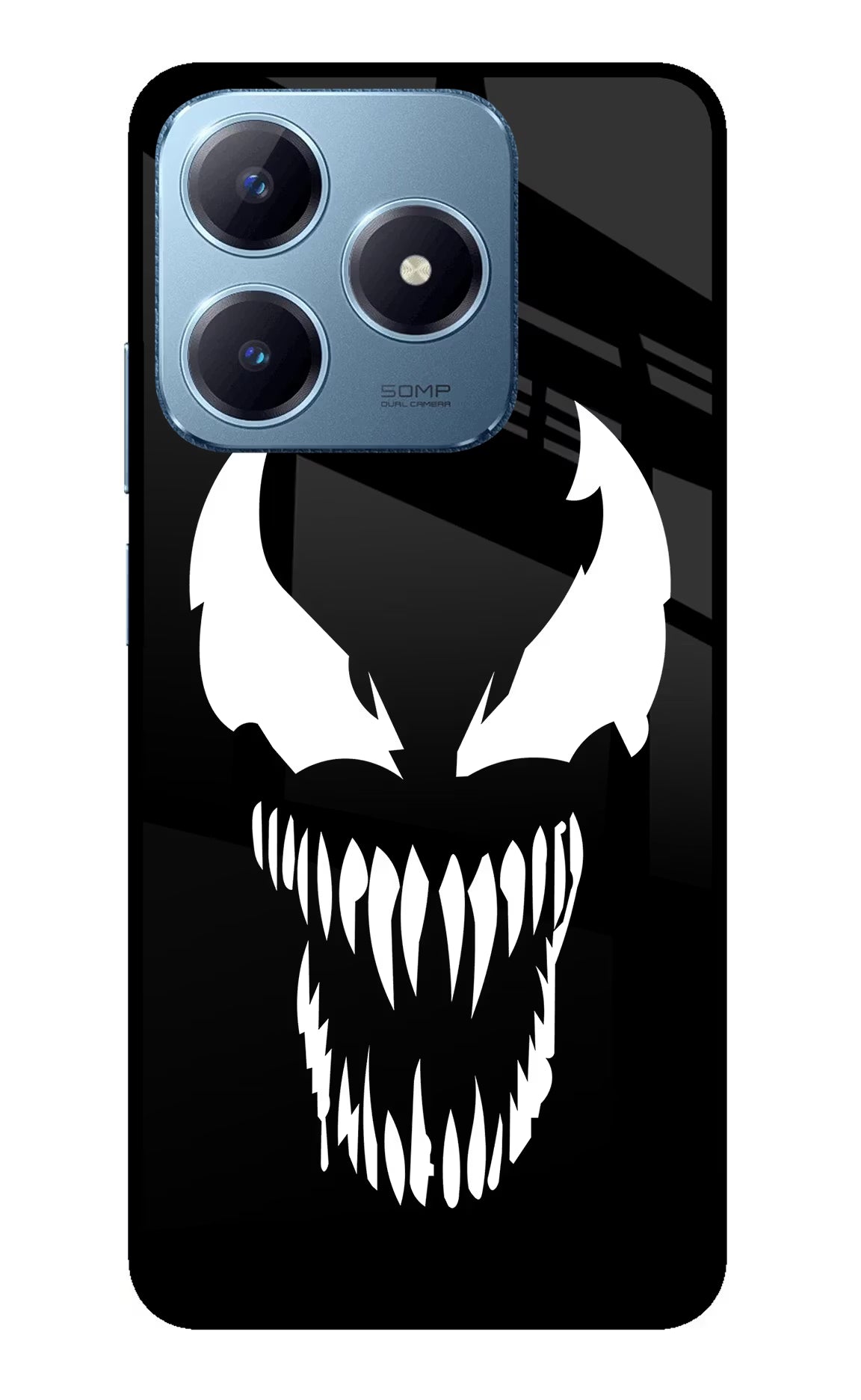 Venom Realme Narzo N63 Glass Case Back Cover by Casekaro