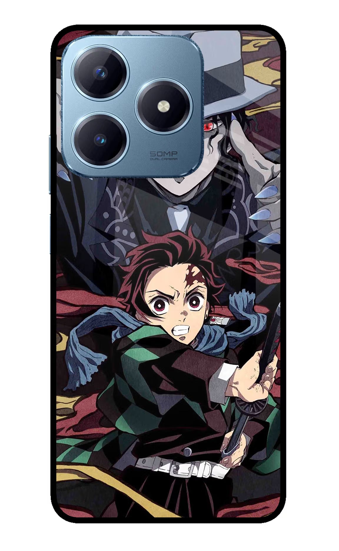 Demon Slayer Realme Narzo N63 Glass Case Back Cover by Casekaro