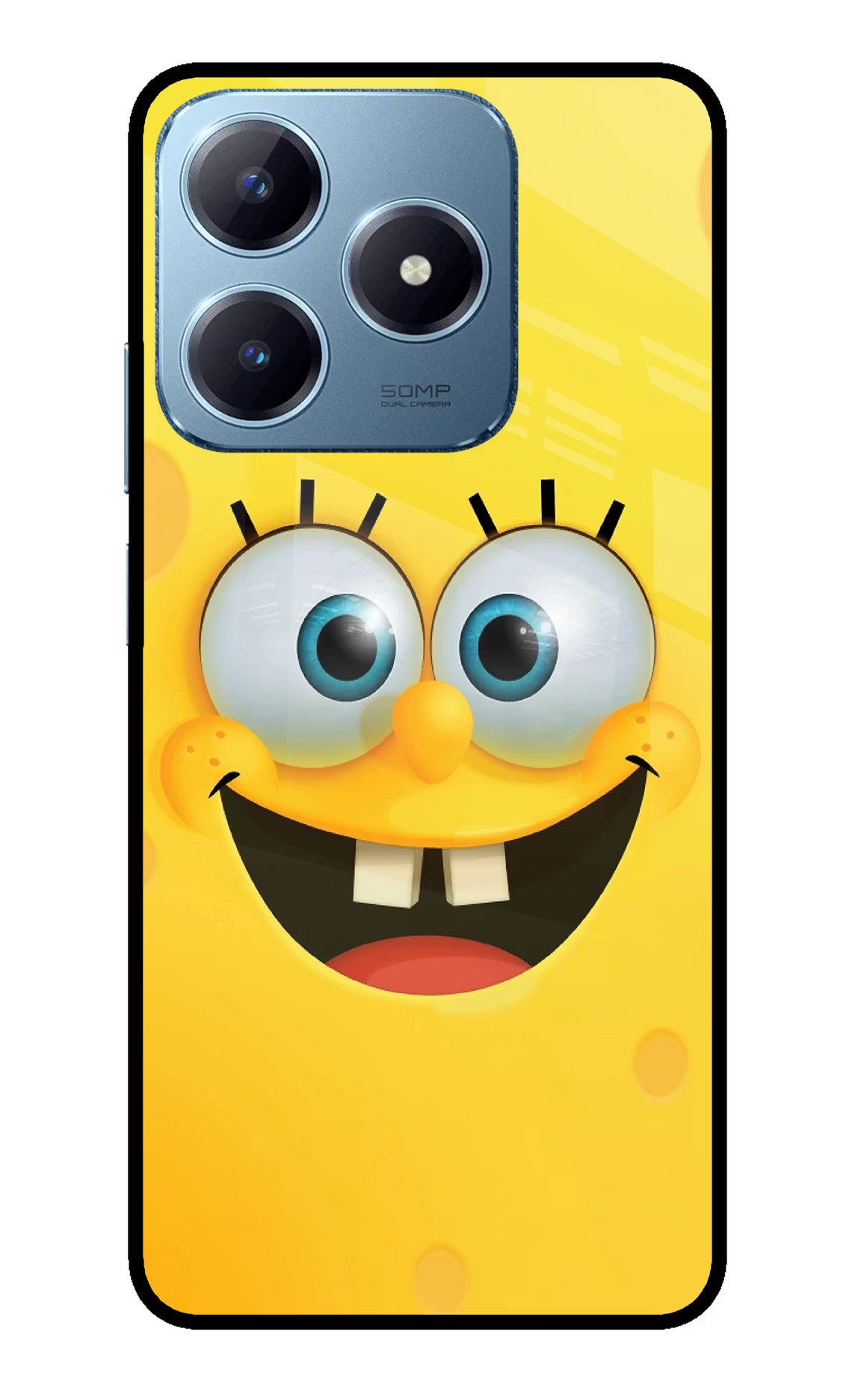 Sponge 1 Realme Narzo N63 Glass Case Back Cover by Casekaro