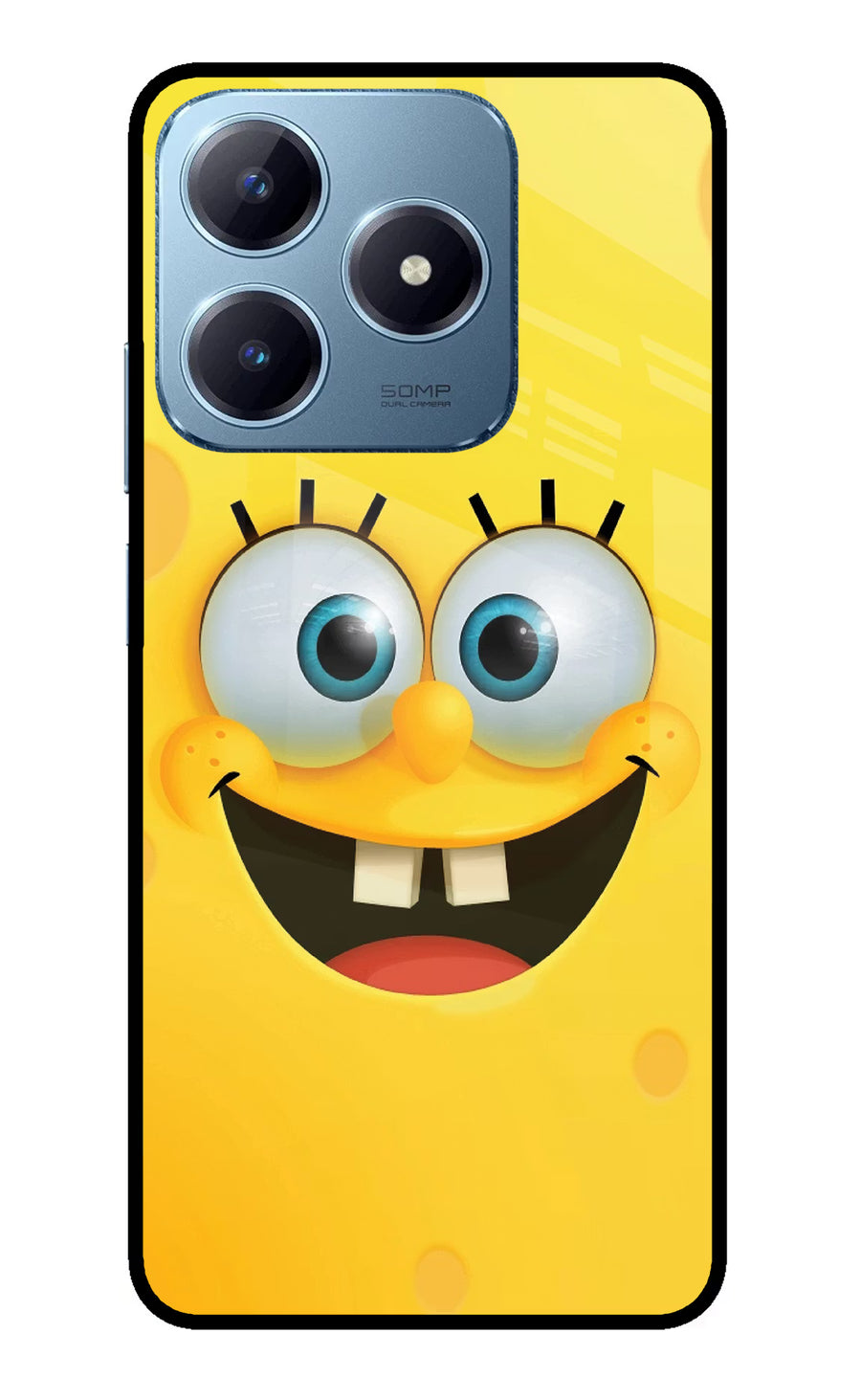 Sponge 1 Realme Narzo N63 Back Cover, Glass case