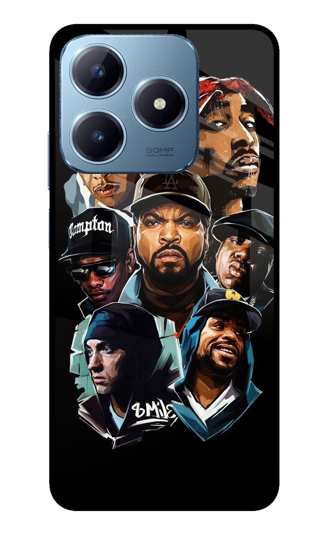 Rappers Realme Narzo N63 Glass Case Back Cover by Casekaro