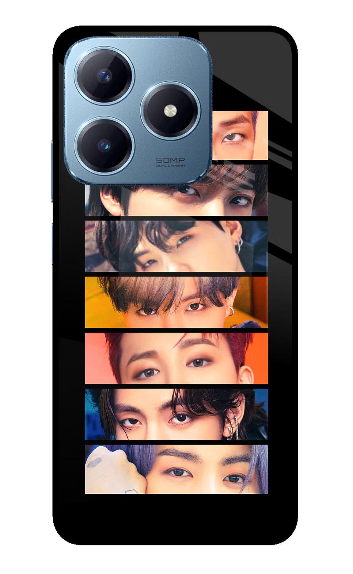 BTS Eyes Realme Narzo N63 Glass Case