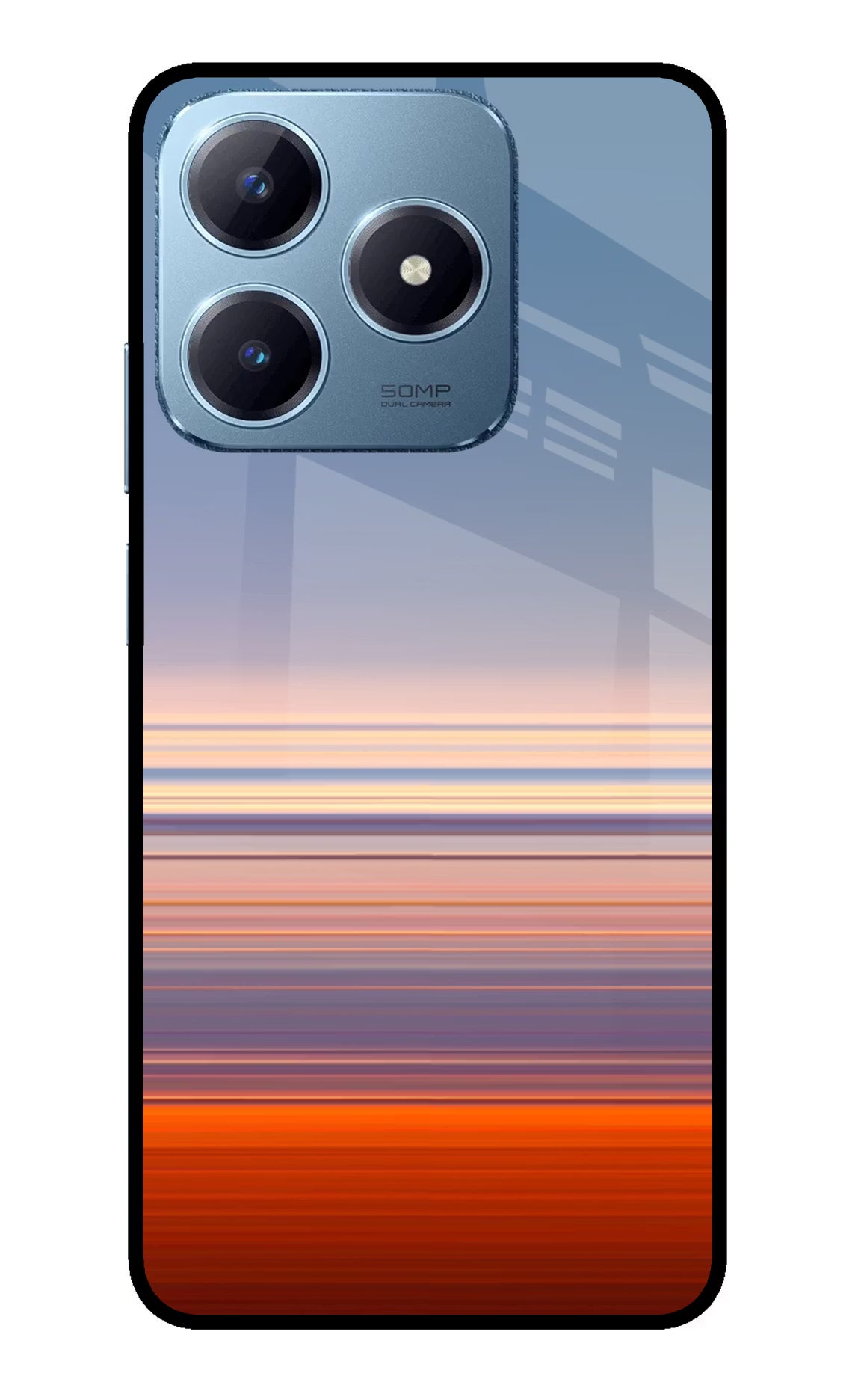 Morning Colors Realme Narzo N63 Glass Case Back Cover by Casekaro
