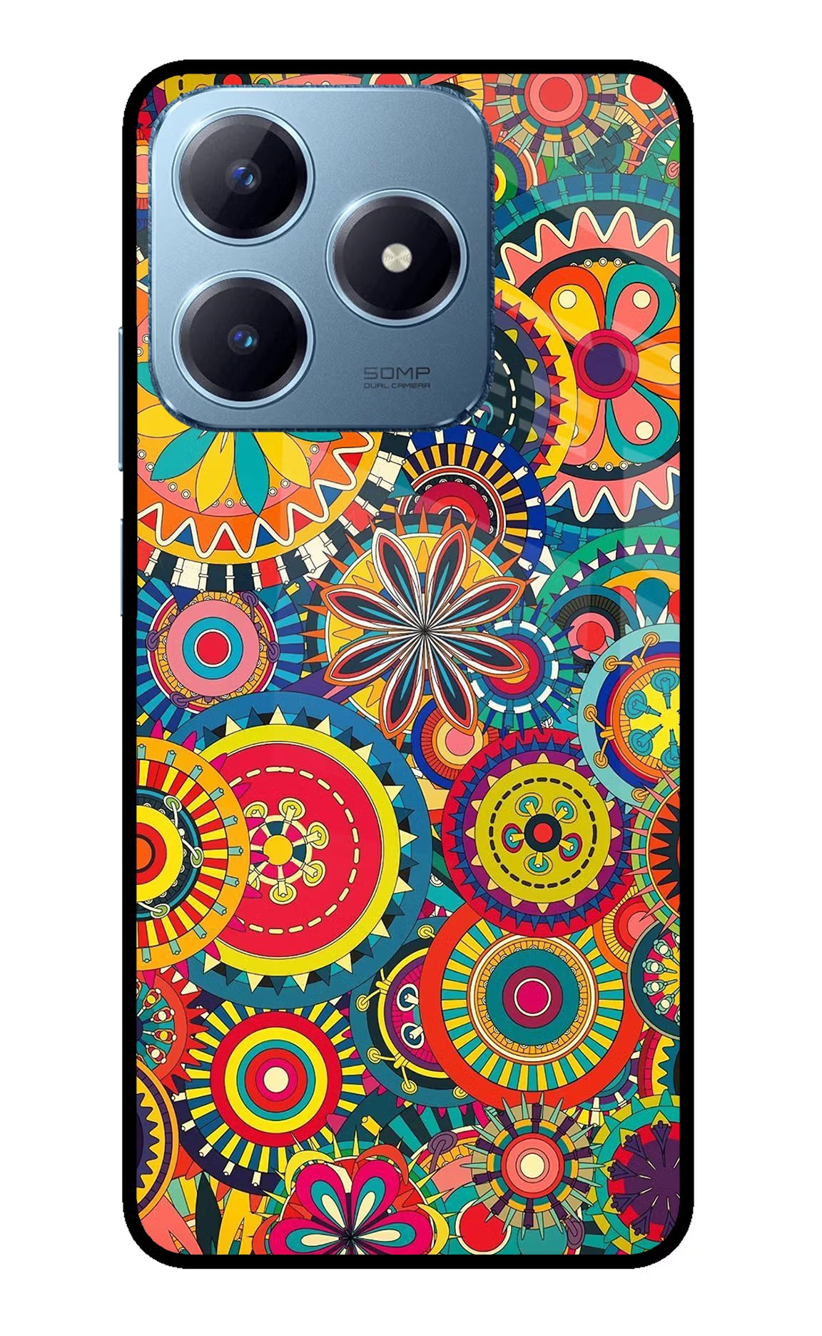 Gol Gol Art Realme Narzo N63 Glass Case Back Cover by Casekaro
