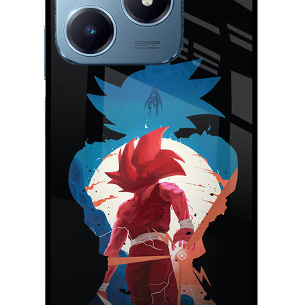 Goku Realme Narzo N63 Glass Case Back Cover by Casekaro