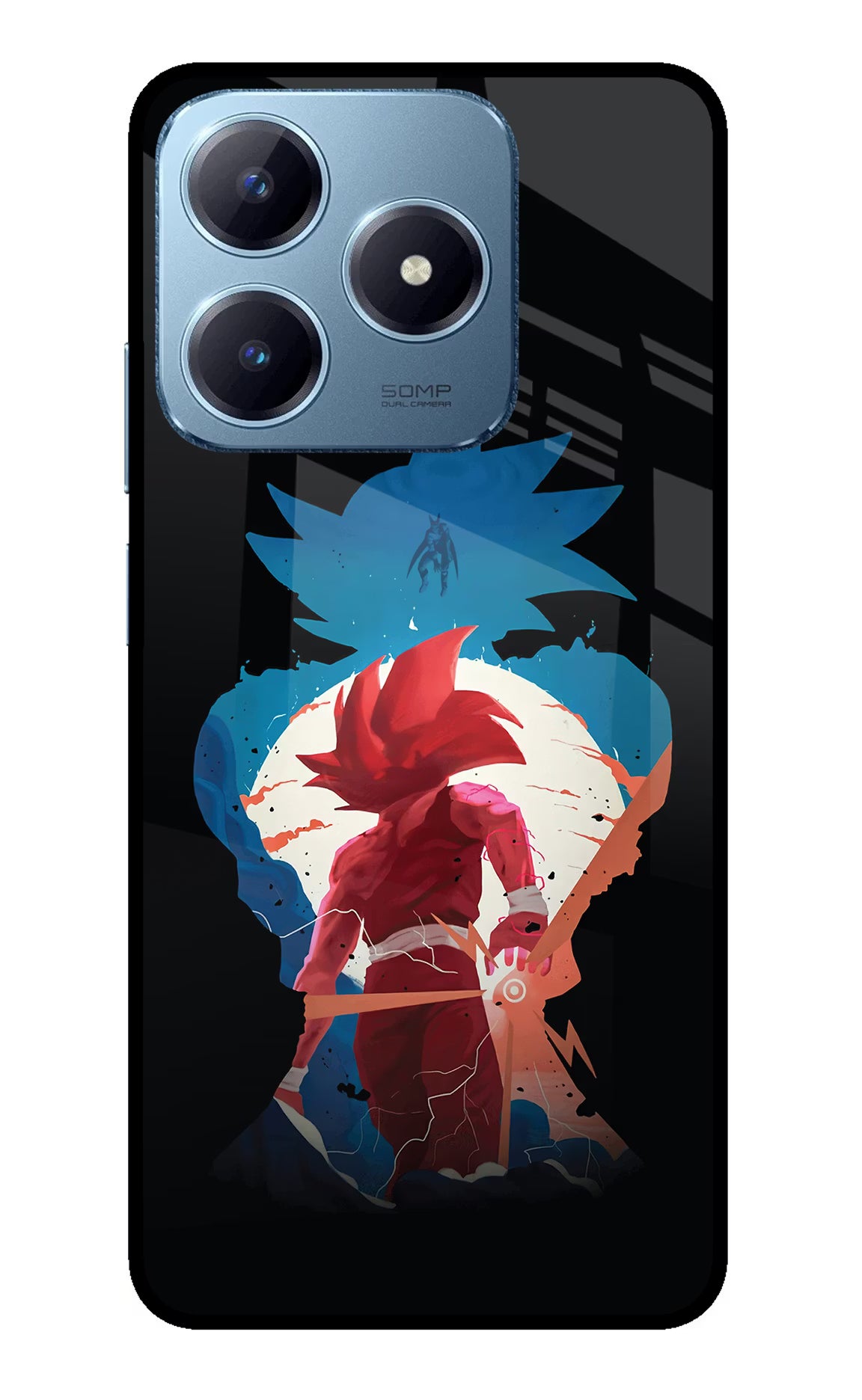 Goku Realme Narzo N63 Glass Case Back Cover by Casekaro
