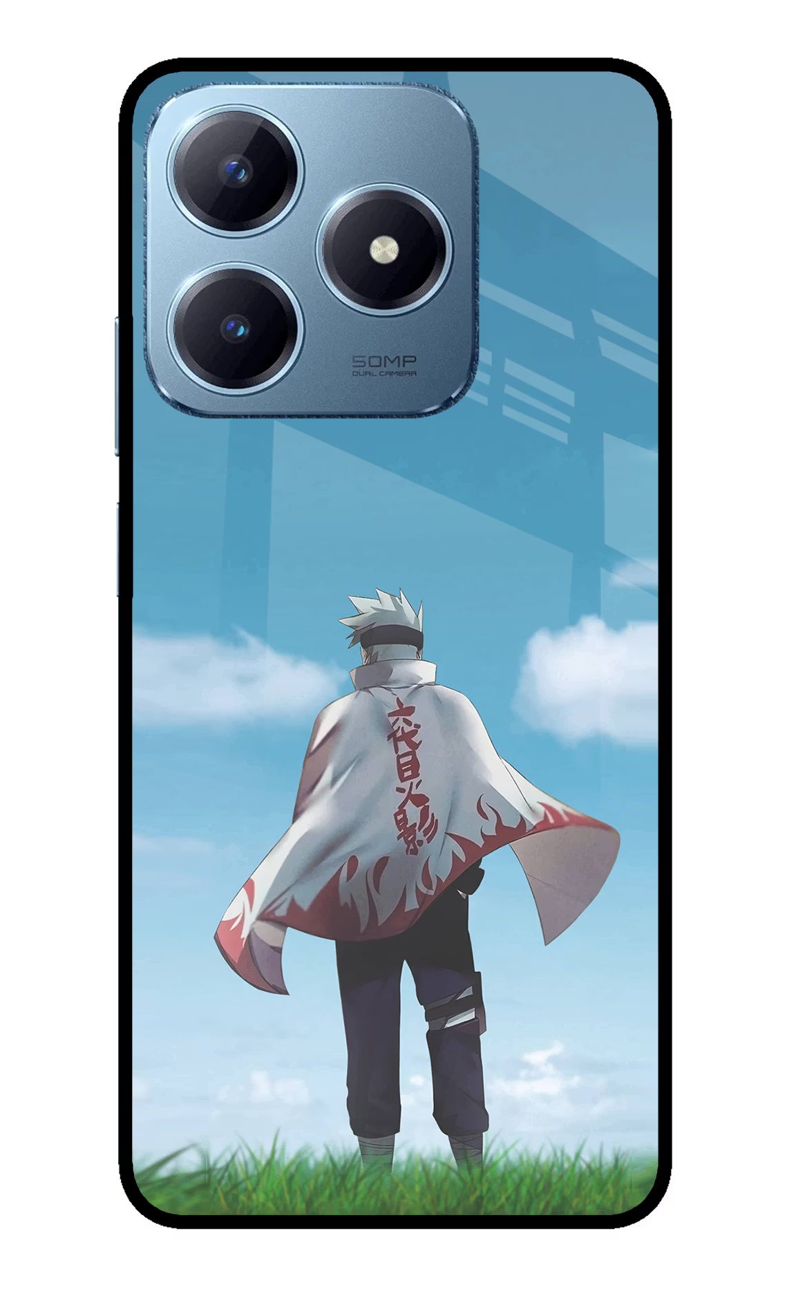 Kakashi Realme Narzo N63 Glass Case Back Cover by Casekaro