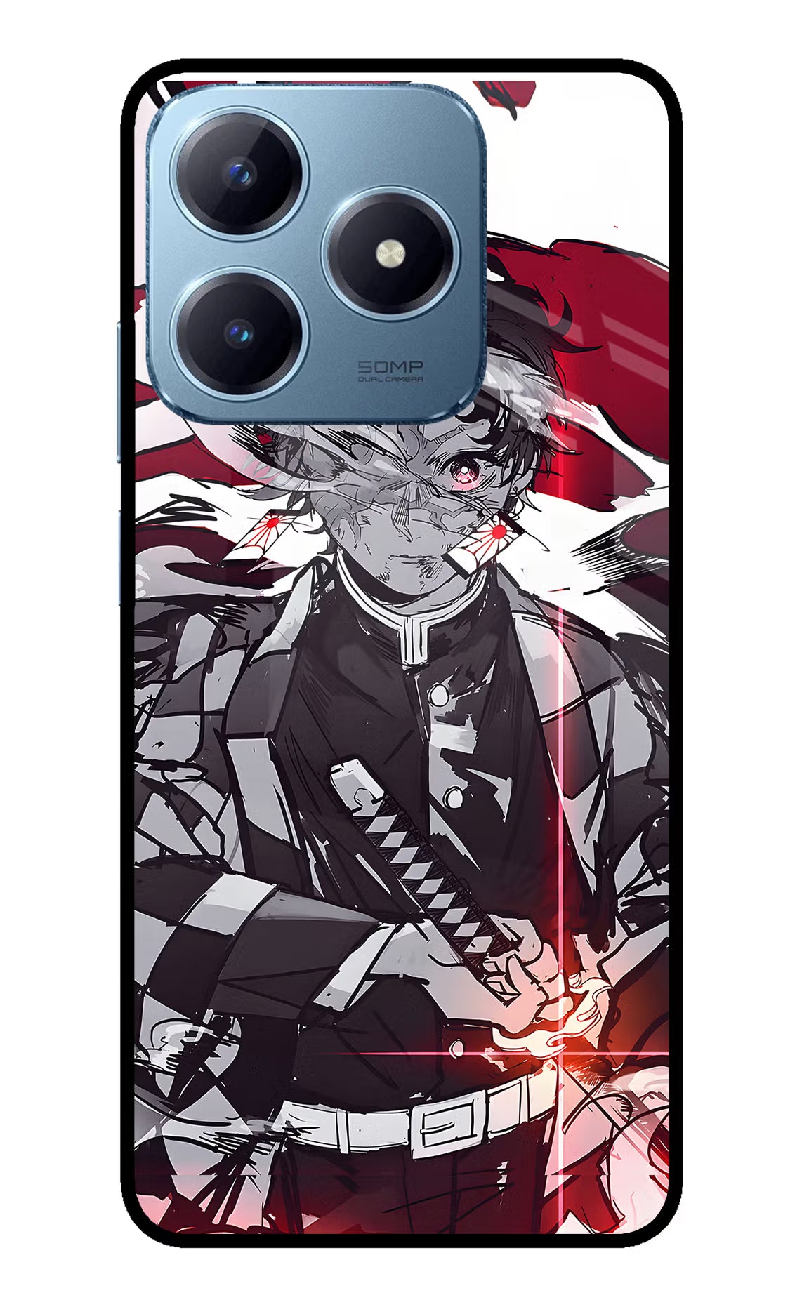Demon Slayer Realme Narzo N63 Glass Case Back Cover by Casekaro