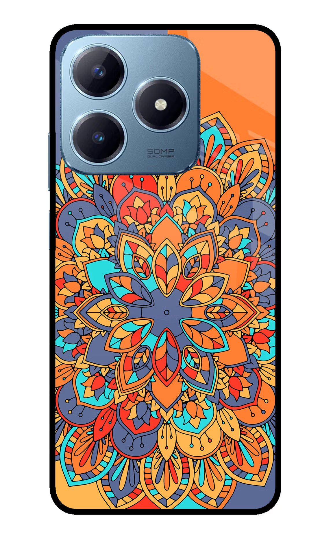 Color Mandala Realme Narzo N63 Glass Case