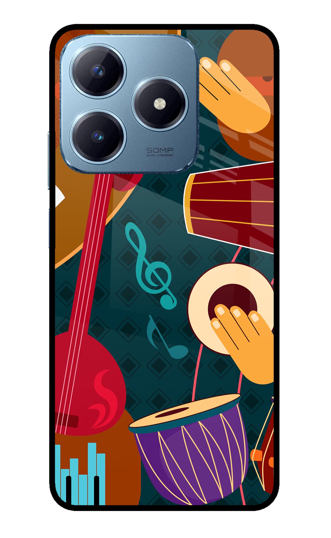 Music Instrument Realme Narzo N63 Glass Case
