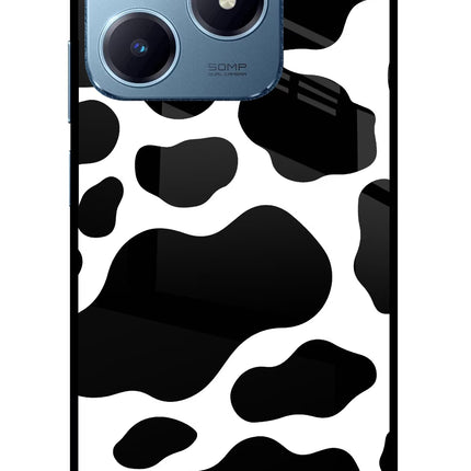 Cow Spots Realme Narzo N63 Glass Case Back Cover by Casekaro