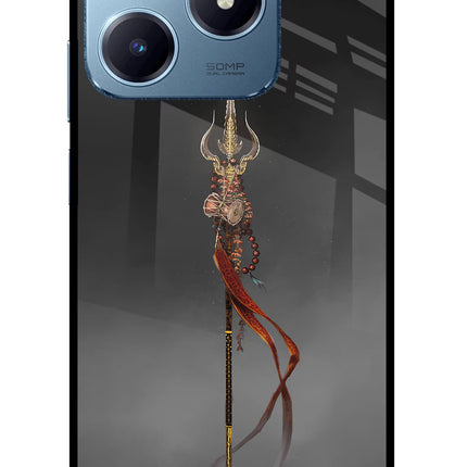 Shiv Trishul Realme Narzo N63 Glass Case Back Cover by Casekaro
