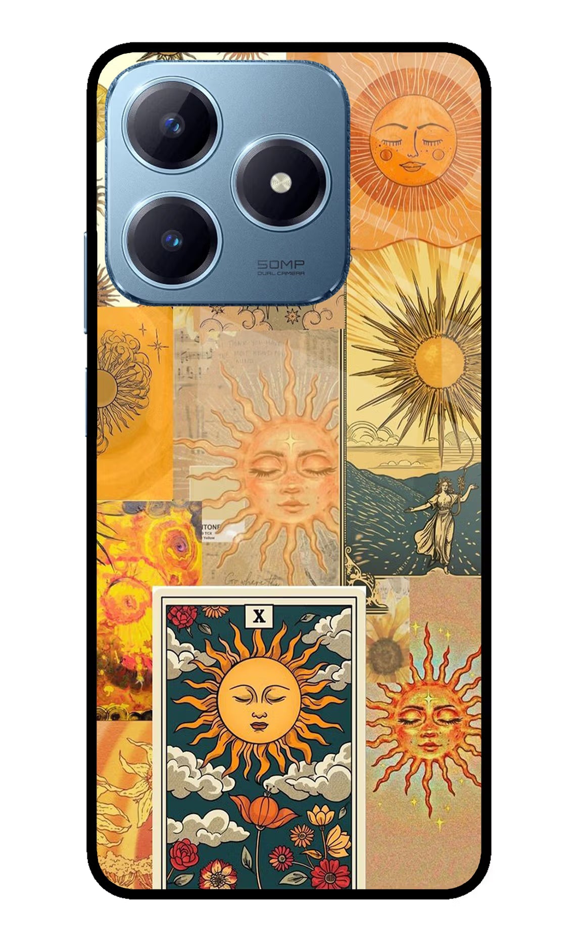 Sun Realme Narzo N63 Glass Case Back Cover by Casekaro