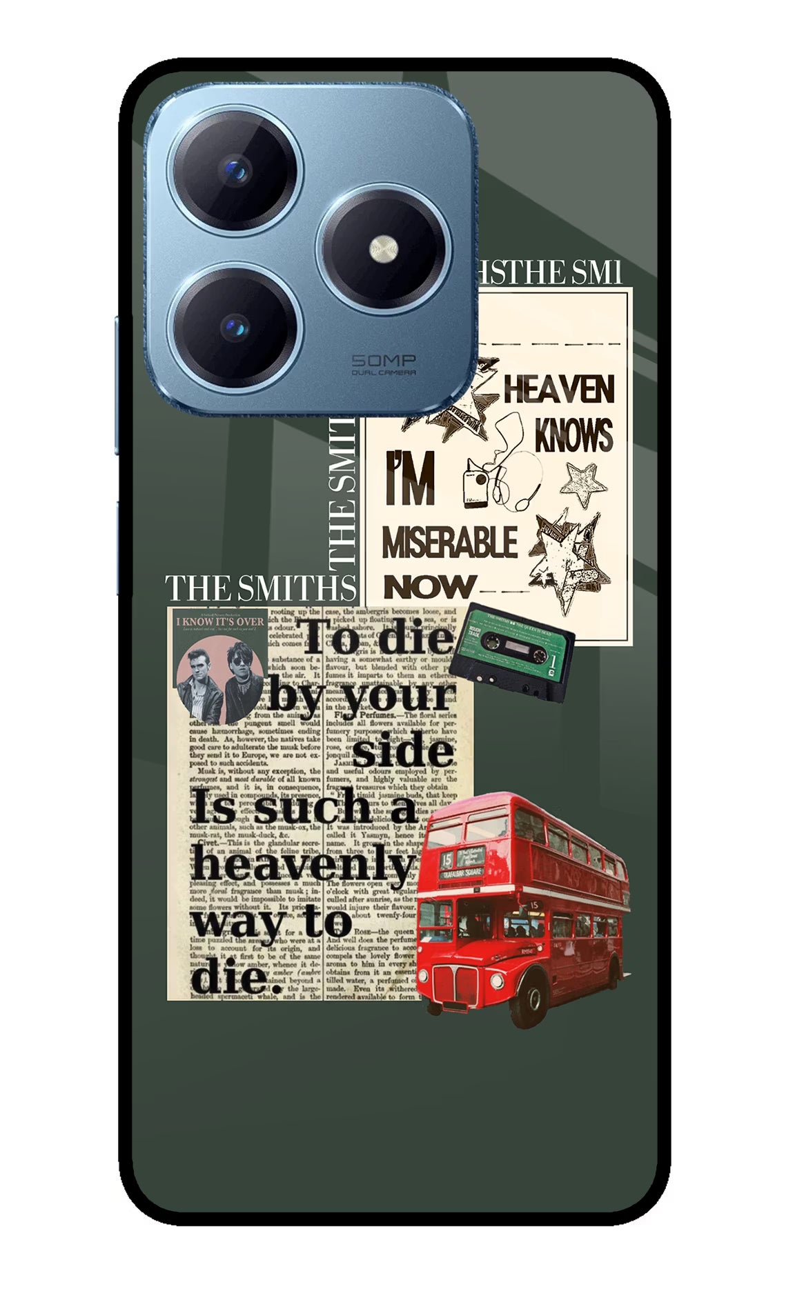 The Smiths Realme Narzo N63 Glass Case Back Cover by Casekaro