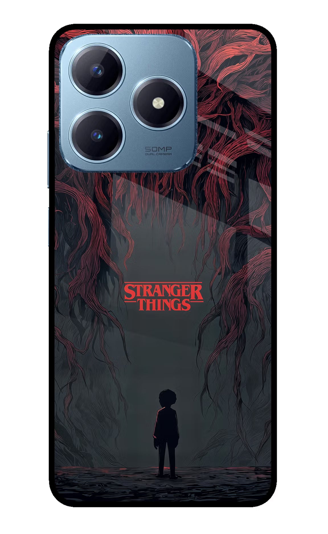 Ordinary Things Dark Side Realme Narzo N63 Glass Case Back Cover by Casekaro
