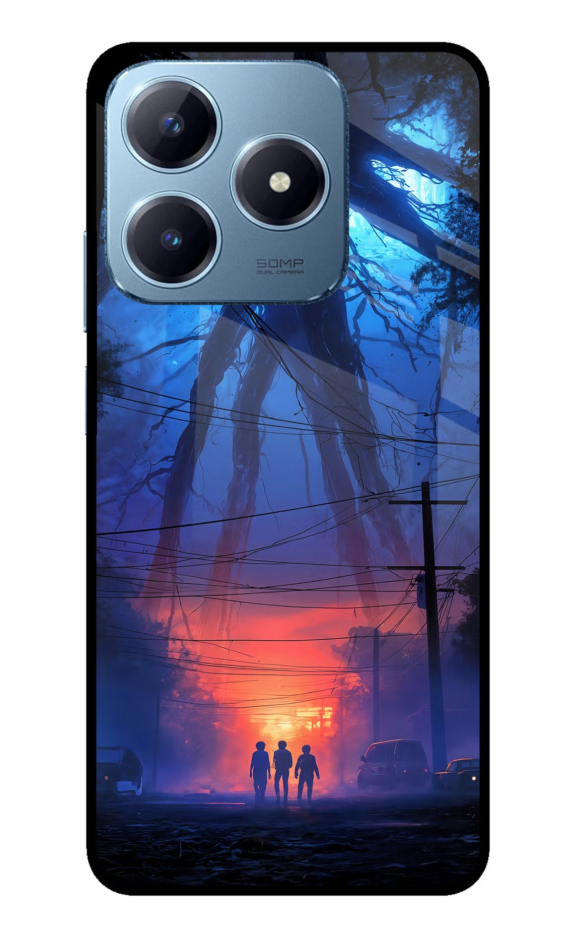 Ordinary Things Shadow Realme Narzo N63 Glass Case Back Cover by Casekaro