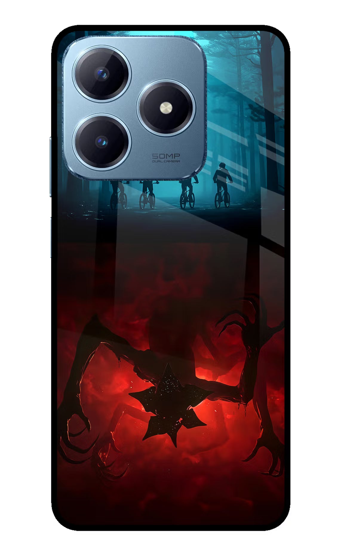 Ordinary Things Downside Up Realme Narzo N63 Glass Case Back Cover by Casekaro