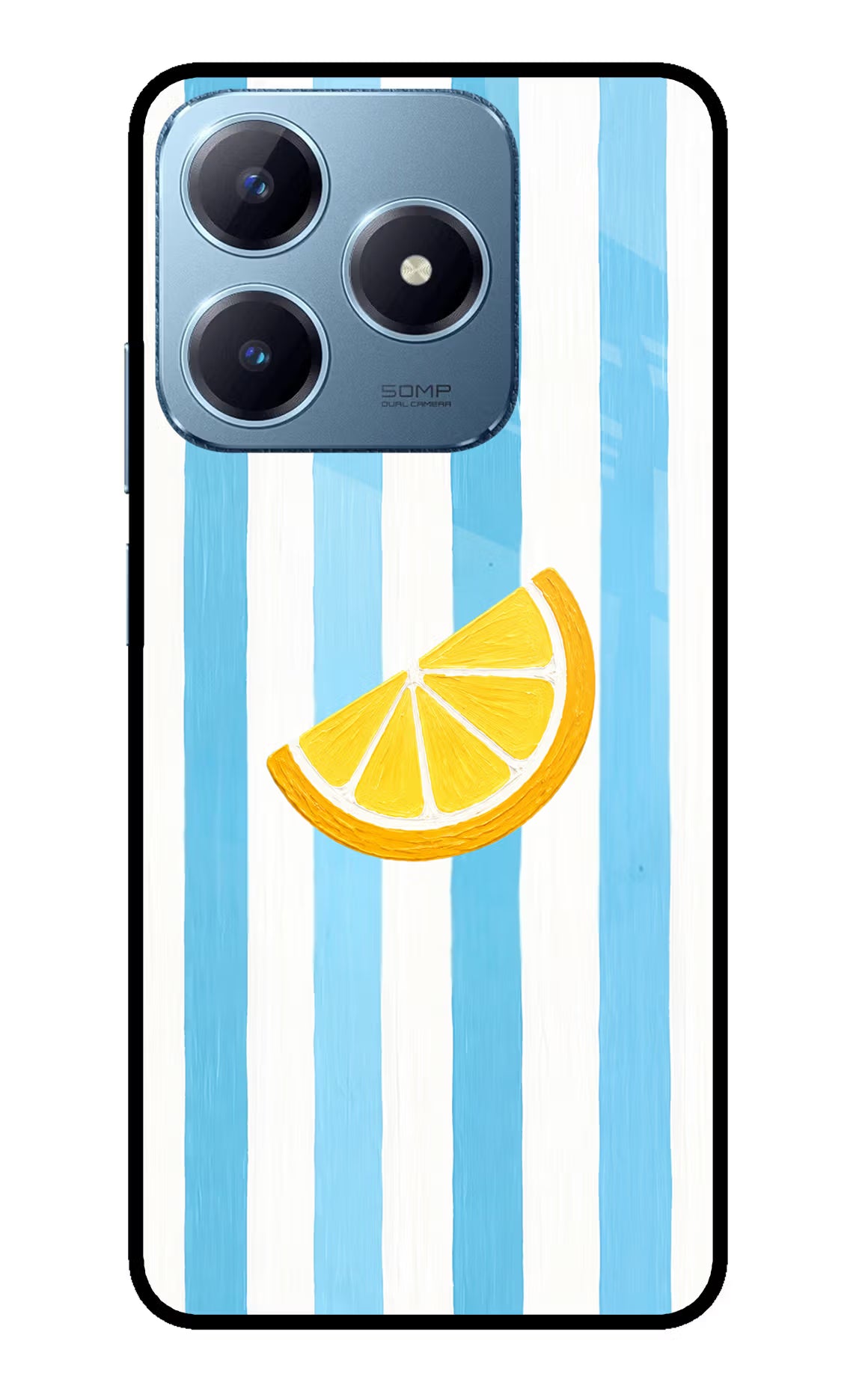 Summer Lemon Realme Narzo N63 Glass Case