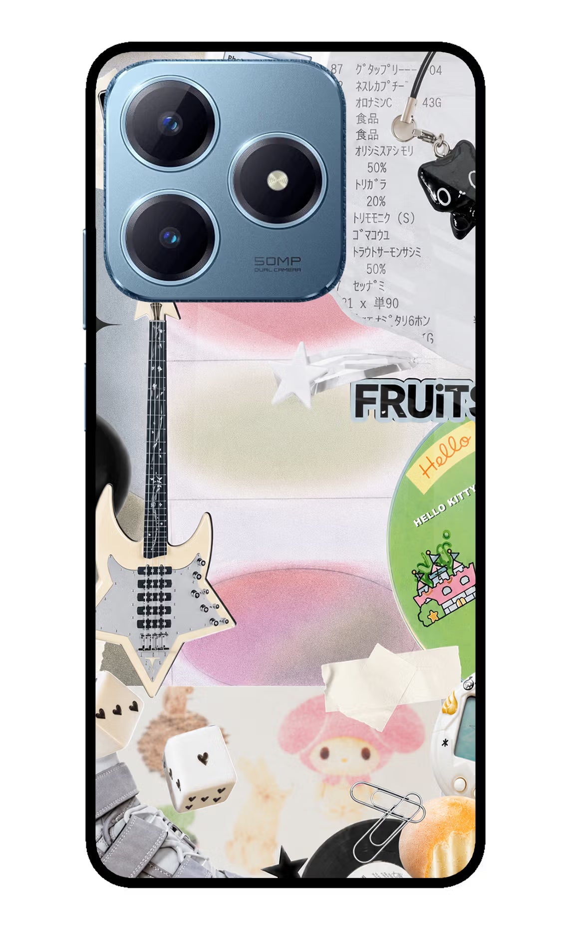 Softcore case Realme Narzo N63 Glass Case Back Cover by Casekaro