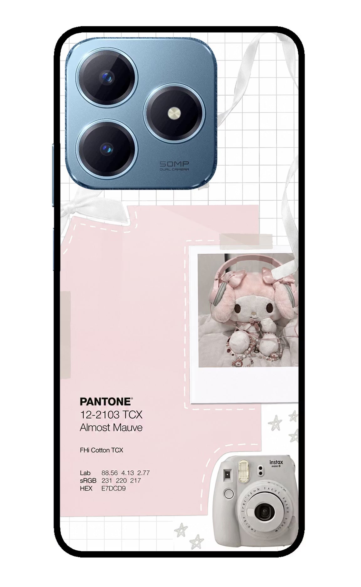Pantone Asthetic Realme Narzo N63 Glass Case