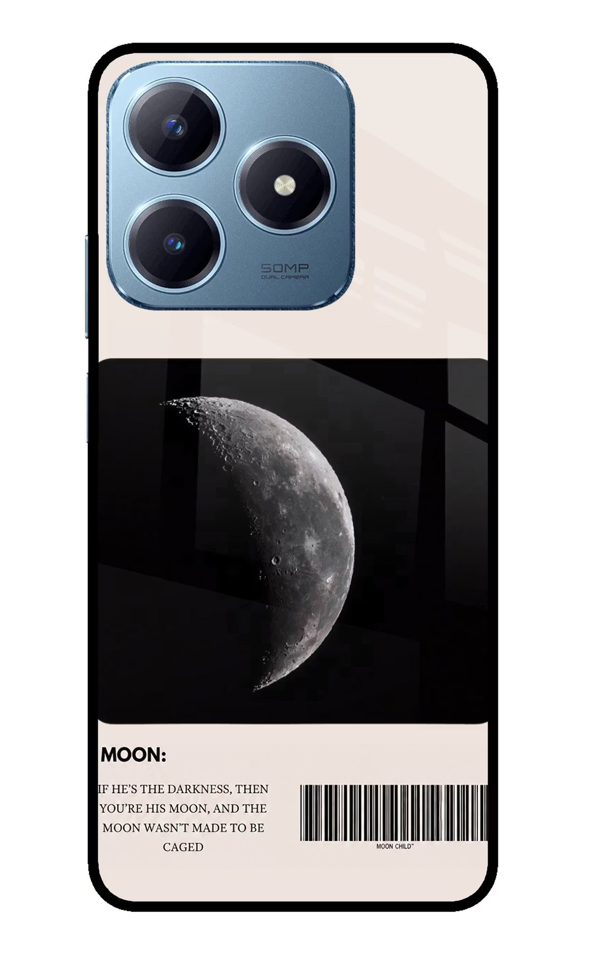 Moon Phase Realme Narzo N63 Glass Case