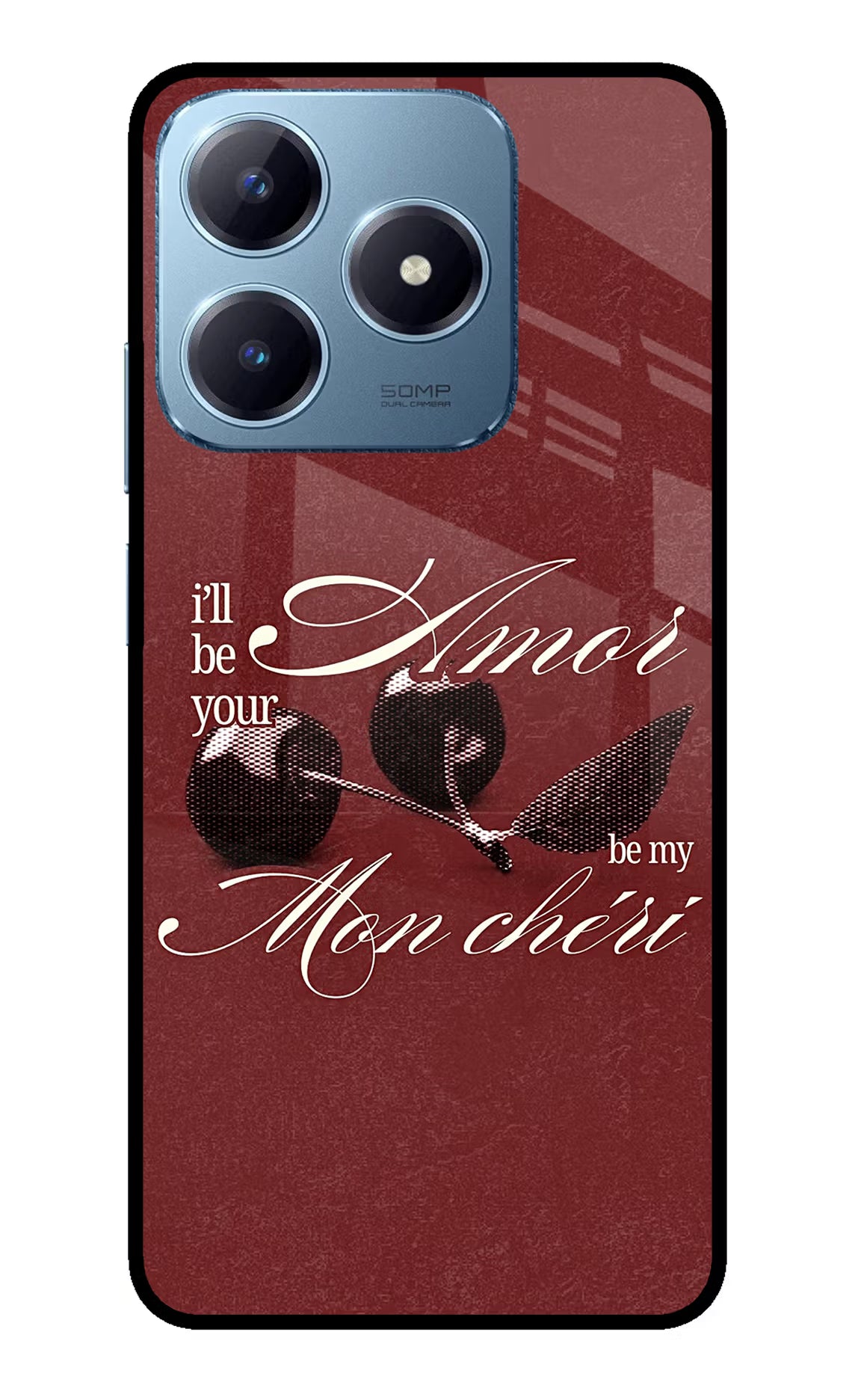 Velvet Cherry Realme Narzo N63 Glass Case