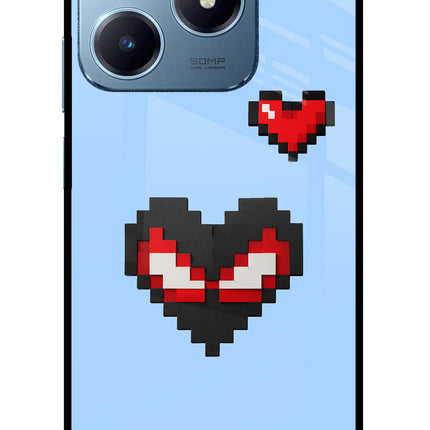 Peter Heart Realme Narzo N63 Glass Case Back Cover by Casekaro