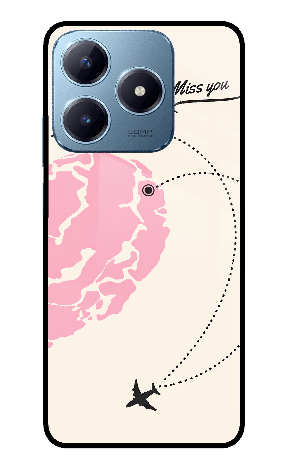 Miss Orbit Realme Narzo N63 Glass Case