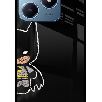 Bat Kitty Realme Narzo N63 Glass Case Back Cover by Casekaro