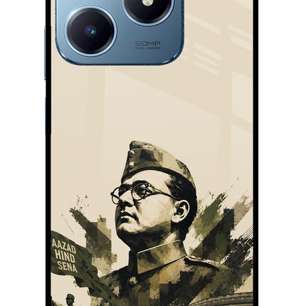 Netaji Rising Realme Narzo N63 Glass Case