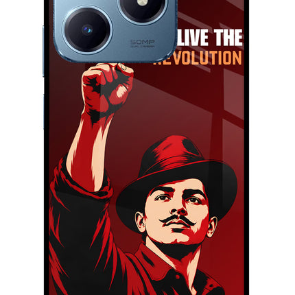 Bhagat Singh Revolution Realme Narzo N63 Glass Case