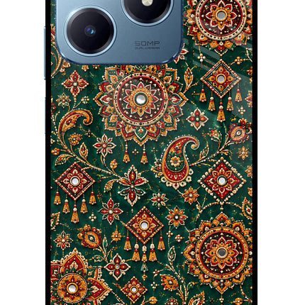 Green Pataka Realme Narzo N63 Glass Case