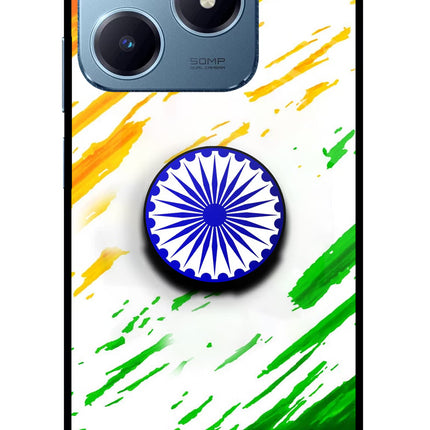 Indian Flag Ashoka Chakra Realme Narzo N63 Pop Case by Casekaro
